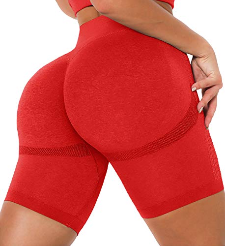 JANVUR Women's Anti Cellulite Shorts Booty Butt Lifting Scrunch Yoga Shorts Booty Ruched Textured Sexy Workout Leggings
