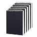 5 St&uuml;ck A6 Skizzenb&uuml;ch, 300 Seiten/150 Blatt, S&auml;urefreies Papier 160 g/m&sup2;, Kraftpapier Zeichenblock mit Spiralbindung, Skizzenbl&ouml;cke zum Zeichnen und Skizzieren, K&uuml;nstler und Studentenbedarf(Schwarz)