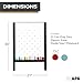 Ilyapa Board - Large Portable Prize Drop Game for Events and Trade Show - 21 x 30 Inch Double Sided - Wooden A-Frame Whiteboard Sign, Eraser