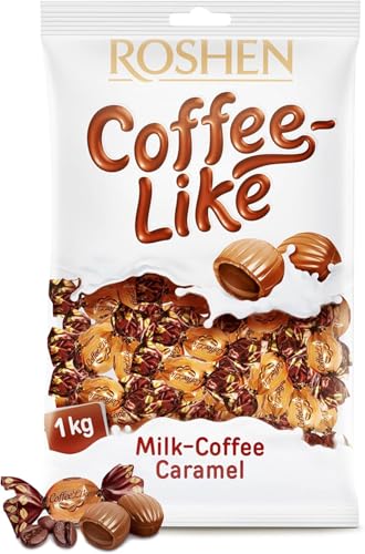 MyDulceShop | Roshen Coffeelike. Caramelos con Relleno de Leche y Café. Bolsa 1kg