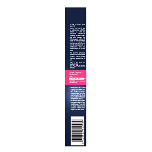 ’Oréal Paris Sérum Hyaluronique Revolumisant Soin Visage Anti Âge Diffuseur Révolutionnaire Concentré en Acide Hyaluronique Tous Types de Peaux Revitalift filler 16 ml - vue 8