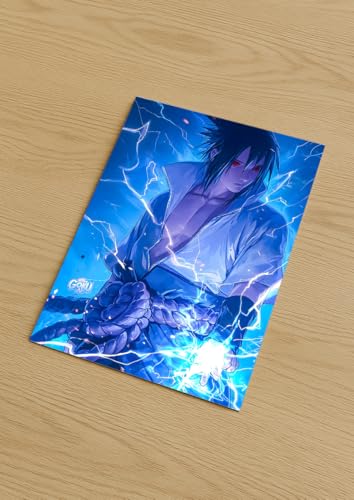Image of NIJUKA Anime Printed Metal sheet Poster For Home And Room Decoration | For Anime Art Fans Boys And Girls (Chidori using with curse)