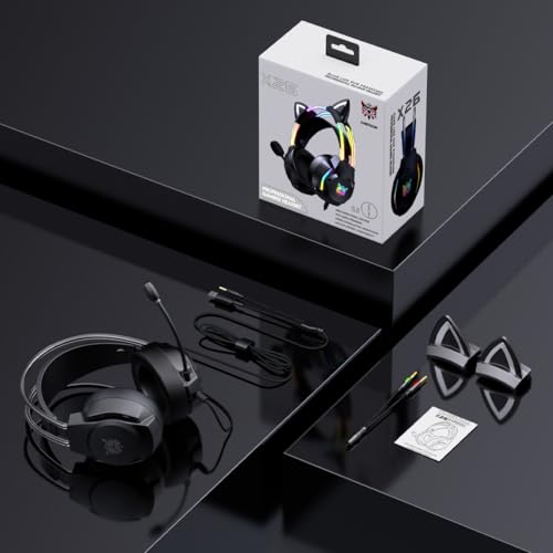 ONITOON Gaming Headset with Microphone, Cat Ear Headphones X26 の商品画像 8