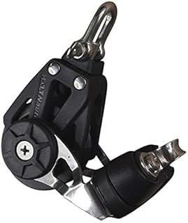 Boat Fittings Sailing Pulley Block, Holt Plain Block 45 With Cam Cleat, Main Sheet Pulley, Light-Weight Composite Design