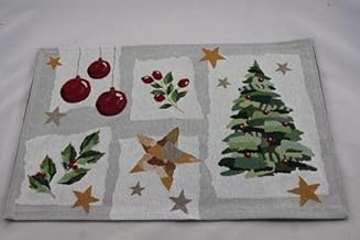 Sander 97464 My Christmas Tapestry Christmas Placemat 32 x 48 cm Colour 40 White Grey Red Tree Star Branch