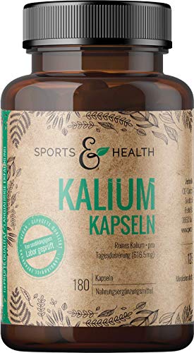 Kalium Hochdosiert - Kalium Kapseln - 180 Kapseln - Vegan - Frei von Zusatzstoffen - 682,2mg Kaliumcitrat pro Tagesdosierung - Potassium Citrate Cover