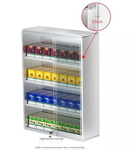 lockable cigarette case Amazon.com: Metal Cigarette Cabinet Wall Mounted, Lockable Retail Cigarette  Case Holder，Organizer Shelves for Bar Retail Coffee Shop Trade Shows  Department Stores (Color : Silver, Size : 80.5x28.8x60cm) : Everything Else