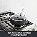 All-Clad HA1 Expert Hard Anodized Nonstick 2.5 Qt Saucepan with Lid, Stay-Cool Ergonomic Handle, Dishwasher-Safe, Oven-Safe Up to 350°F, Induction Compatible with All Cooktops, Cookware Pot, Black