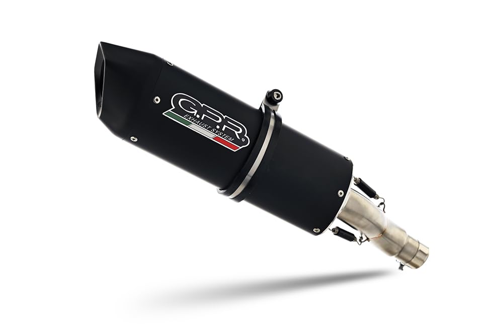 Escape GPR compatible con Kawasaki Ninja 400 2023-2024, Furore Evo4 Negro, Escape homologado, silenciador con db killer extraíble y conexión específica