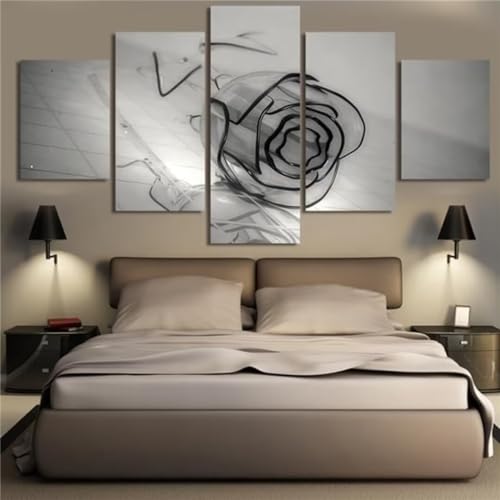 Diamond painting adulte fleur pour salon : décoration murale géante 5D