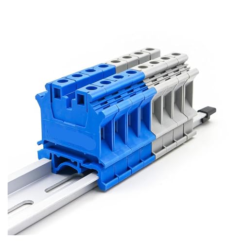 Bloques de terminales riel DIN UK 10N de 800V conectores electricos de tornillo 76A 5