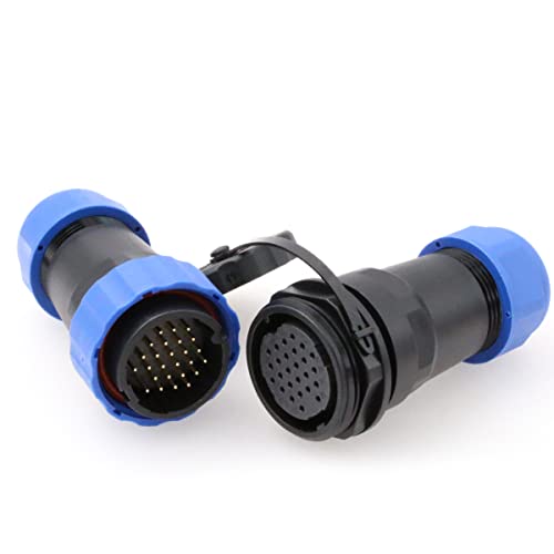 Eonvic SD28 26Pin Waterproof Aviation Connector 28mm IP68 5A 250V Docking Plug Socket Industrial Circular Connector Mating Plugs - Image 4