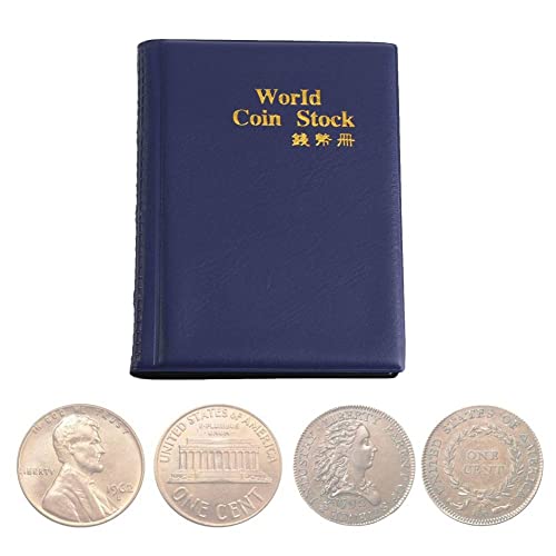 Album para Monedas 120 Bolsillos de PVC Azul miniatura 1