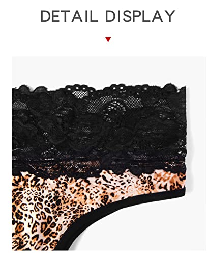 Banamic Women’s Seamless Underwear No Show Panties Soft Stretch Hipster Briefs Leopard #TOP4