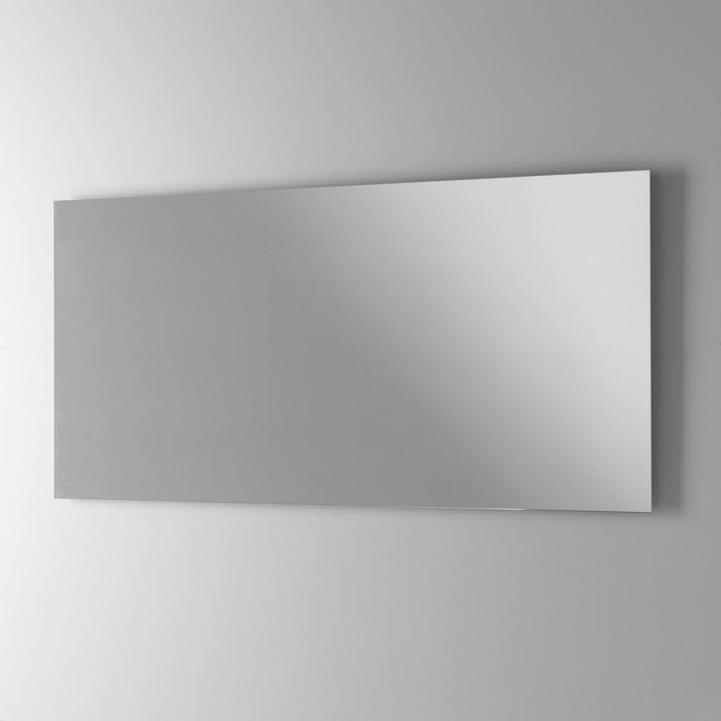 AQA DESIGN accessori casa composizione bagno, nr2 cassetti con scorrimento e chiusura soft close, maniglia a gola in melaminico, nr1 specchio - Bianco - 121x46,5x190 cm