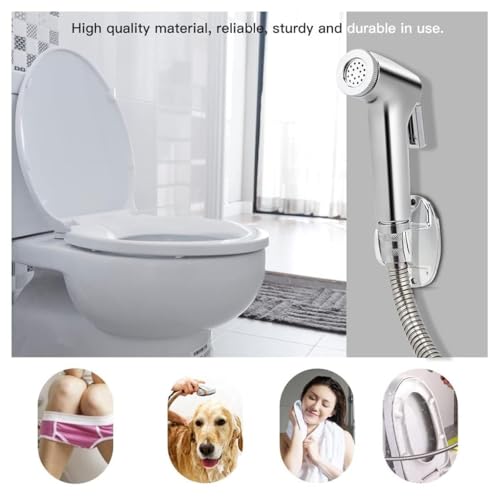 Image of ABS Health Faucet Gun Without Hose Pipe or Wall Hook, Chrome Finish | Faucet Gun, Hand Jet Spray Head | Hand Shower Head | Health Faucet for Bathroom (2 pcs of Jet Spray Gun Head)
