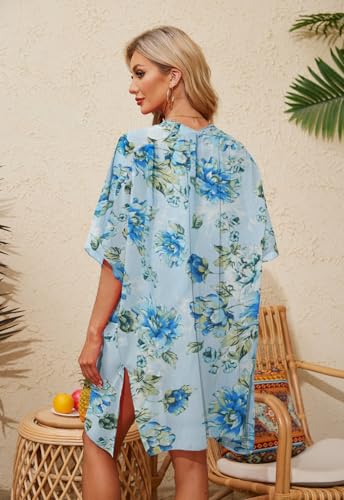 Image of Jayscreate Women's Breezy Summer Boho Kimonos Sheer Beach Cardigan Cover Up