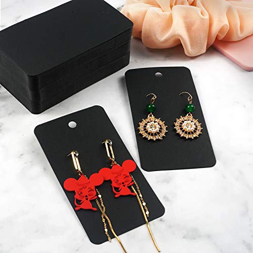 Earring Card Holder Earring Display Cards Hanging Earring, Kraft Paper Tags, 256 Pack, 3.5 x 2 Inches (Black)4