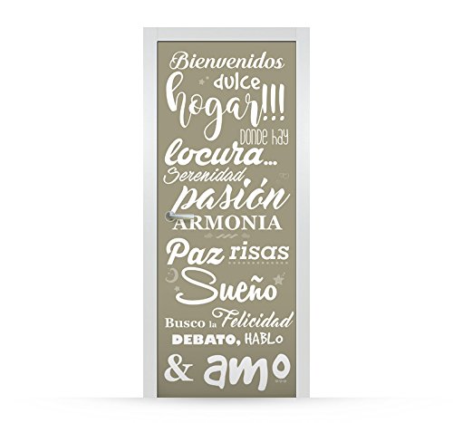Vinilo para Puerta | Stickers Door | Pegatina Puerta | Bienvenidos (204x83)