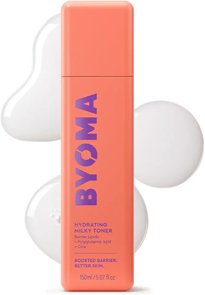 BYOMA Hydrating Milky Toner - Dewy, Ultra Hydrating Toner for Face - Soothes Skin, Locks in Moisture, Reduces Redness - Barrier Repair - 5.07 fl oz