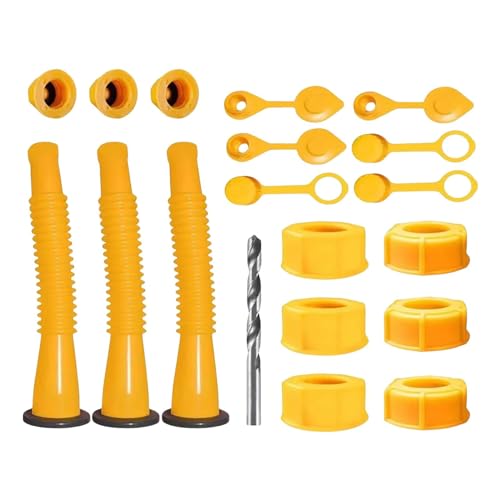 Hobngmuc Bec de canette, remplacement du bec de canette | 3 ensembles de becs de canette, buse flexible pour un d'huile facile - Becs verseurs de canette faciles à fixer, Kit de buses de versement