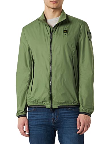 giubbino tecnico collo alto in tessuto heavy nylon 2 layer