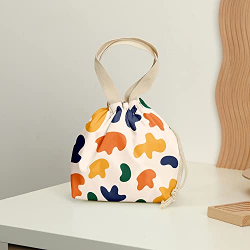 Pykfrhh Lunch Bag Women, Lunch Tote, Reusable, Waterproof, Drawstring Lunch Bag Box For, Adults, Women, Picnic, Work, Beach, Travel, Fruit Strawberry Lemon Orange Decor #TOP3