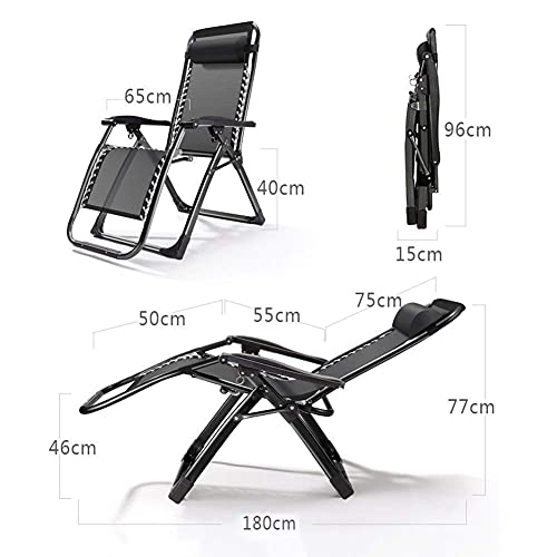 Chaise à bascule portative pliante d'extérieur ultra robuste 200kg - 3