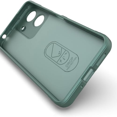 Image of amazon basics Basic Case for Mi Redmi 13C 4G (Silicone Green)
