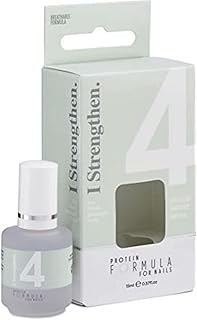Protein Formula for Nails 4 Strengthen 15ml, combination of Biotin AHAs Hexanal. Formula helps to re-structure, strengthen damaged nails, ingredients promotes moisturised, hydrated, healthy nails.
