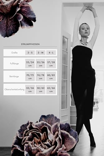 Image of Fiore Sensual Justine Smooth Sheer Stockings - Women, Elegant, Sophisticated, Formal Occasions - Black, One Size