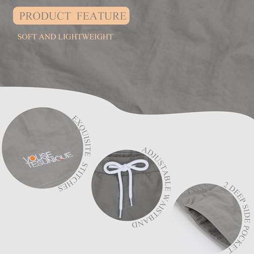 Swim Trunks Mens 3 Inch Mesh Liner Men's Swimwear Bathing Suit Short Swimming Trunks for Men Beach Shorts4