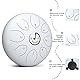 Rain Drum for Outdoor- Steel Tongue Drum 6 Inch 8 Tone C-Key Trommel HandPan Zungentrommel with Drum Beaters Carry Bag Music Book for Meditation Yoga Sound Healing (White)