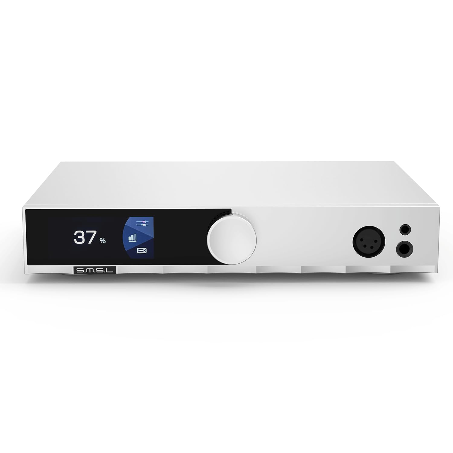 S.M.S.L Amplificador de auriculares H400 MK2 de alta resolución totalmente equilibrado y preamplificador de gama alta, fuente de alimentación GaN, 18 W/32 Ω, audio de alta fidelidad, salida