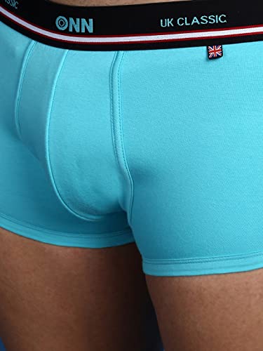 Image of ONN UK Classic Men's Combed Cotton Mini Trunk with Feather Touch Ultra Soft Waistband (Pack of 2)