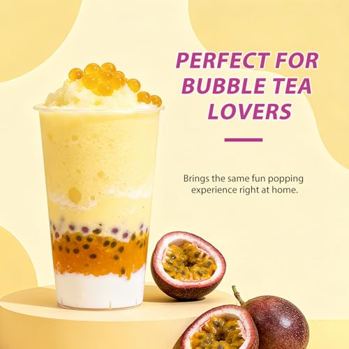 Image of Soeos Passion Fruit Popping Boba Pearls, 2.6 LB (1.2kg)
