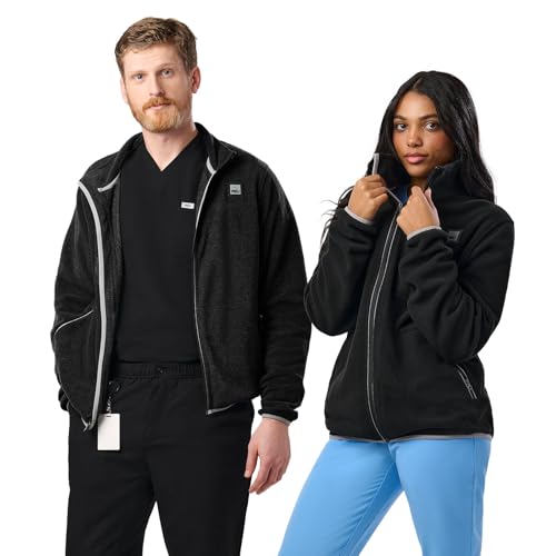 Peelz Jamie Polar Fleece Jacket for Men & Women - Full Zip Unisex Long Sleeve, Soft Fabric & 2 Pockets, Comfort Fit2