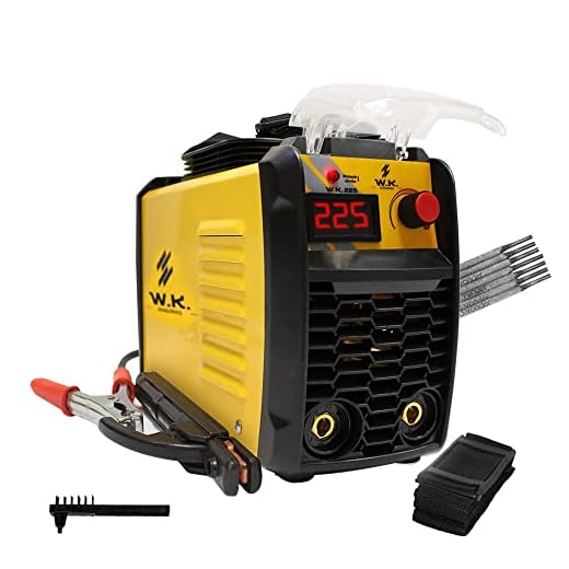 Maquina solda inversora wk-225 220v wk + 250gr eletrodo