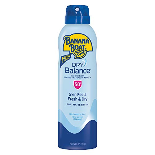 Banana Boat Sunscreen Dry Balance Broad Spectrum Sunscreen Spray, SPF 50+ - 6 Ounce (Packaging May Vary)