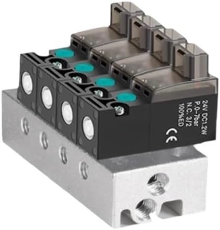 solenoid valve 2-position 3-way vacuum pneumatic valve pneumatic valve with low power consumption(Transparent,DC24V)