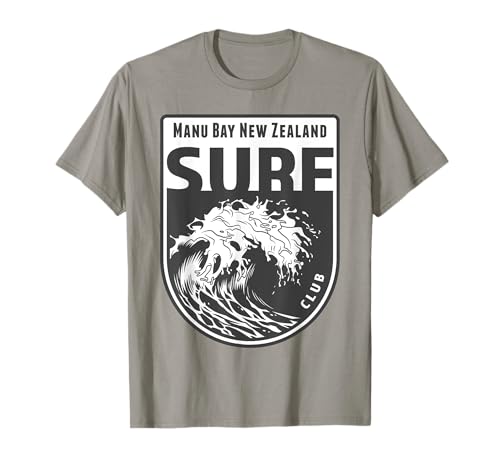 Manu Bay, Raglan, New Zealand Surf Souvenir Surfing Gift T-Shirt