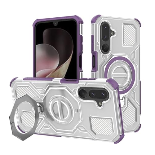 For Galaxy A17 �p �P�[�X MagSafe�Ή� 360°��]�X�^���h �c�����Ή� PC�f�� �ϏՌ� �M�����N�V�[A17 �J�o�[ �}�O�Z�[�t�Ή� �����O �X�^���h�@�\ �}�O�l�b�g���� ������ �S�ʕی� �Ռ��z�� ����~�� �J�����ی� �V���v�� 