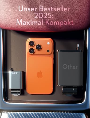 LISEN 57W Zigarettenanzünder USB C 3 in 1 Auto Ladegerät - [300% Kompakt] – Ansicht 4