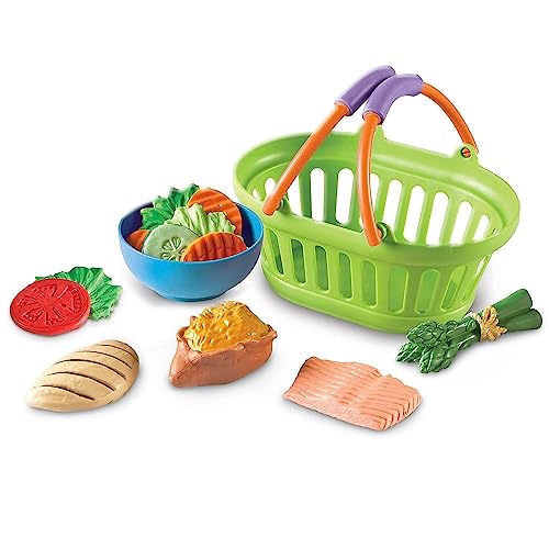 Image of Learning Resources New Sprouts Healthy Dinner, Pretend Play Food Set, Kitchen Toys, 14 Piece Set, Ages 18mos+