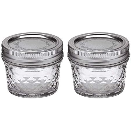 Ball Mason 4oz Quilted Jelly Jars with Lids and Bands, Set of 2