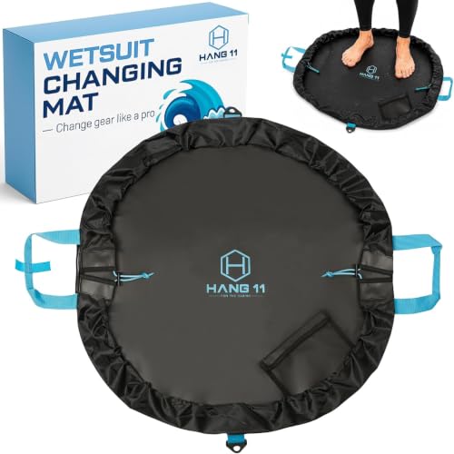 Hang 11 Wetsuit Changing Mat Bag - Large 32' Surf Changing Mat (Blue)