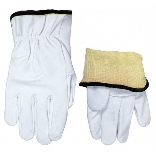 MCR Safety 3601KXXXL Goatskin Driver Gloves, 3X-Large, White