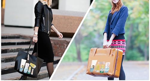 travel silicone bottle covers for travel leak proof elastic reusable fit most travel bottle covers toiletry containers suitcases carry ons ldeal accessories siliconeCover sfor Trave ltoiletri3