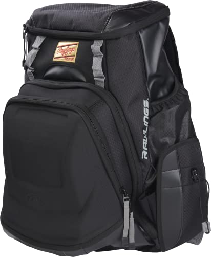 Rawlings R1000 Gold Glove Series Equipment Bag, Black with Gray - Thumbnail 3