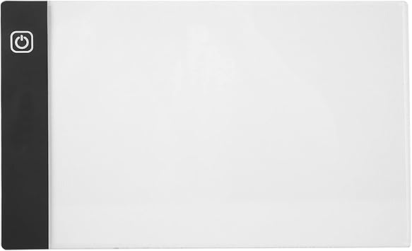 Sanpyl A5 Tracing Light Box with Dimmable LED Copy Board, Energy Saving Art Drawing Board for Drawing Animation Sketching, FlickerFree Green Light, Ultra Thin Design